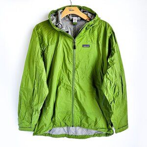 Patagonia Rain Shadow Windbreaker Hooded Rain Jacket Mens XL Green 84470